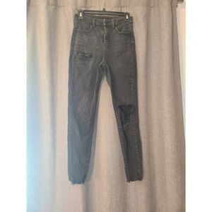 American Eagle Ripped Black Jeans Size 4
